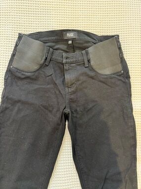 PAIGE Maternity Black Skinny Jeans